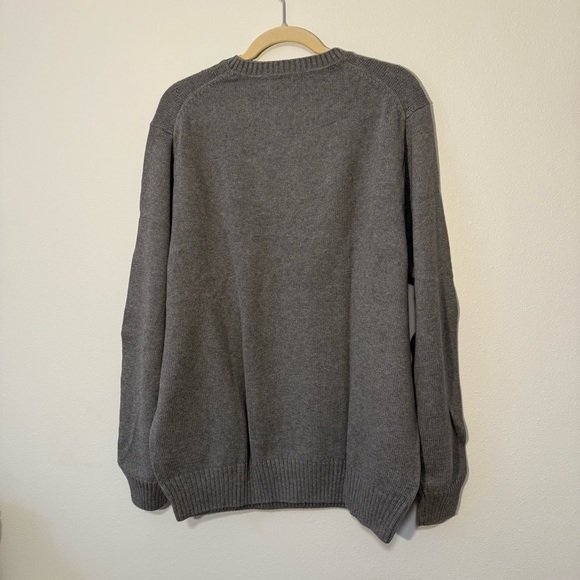 Alexander Julian Colours Grey Cotton Diamond Argile Sweater - Picture 4 of 4